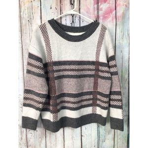 EVRI Crewneck Sweater Multi Color Size 0X ~ Nice! 👍